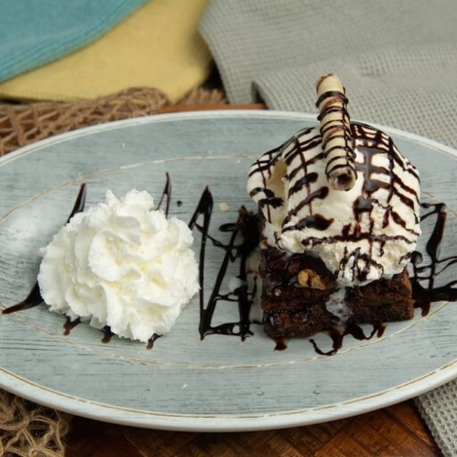 Chocolate Fudge Brownie.