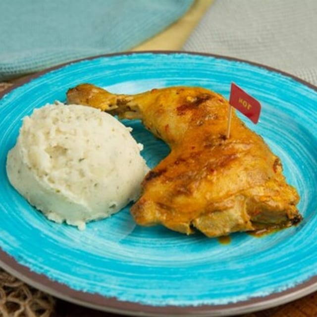 1/4 Dark Meat Chicken Meal.